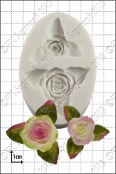 'Roses and Leaves' Silicone Mould